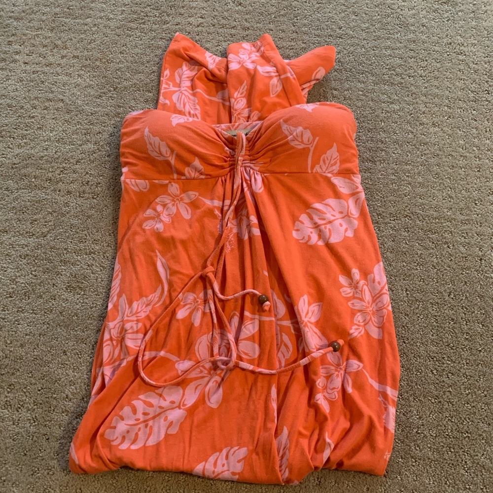 Tommy Bahama orange floral dress